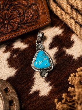 Sterling Silver and Turquoise Pendant